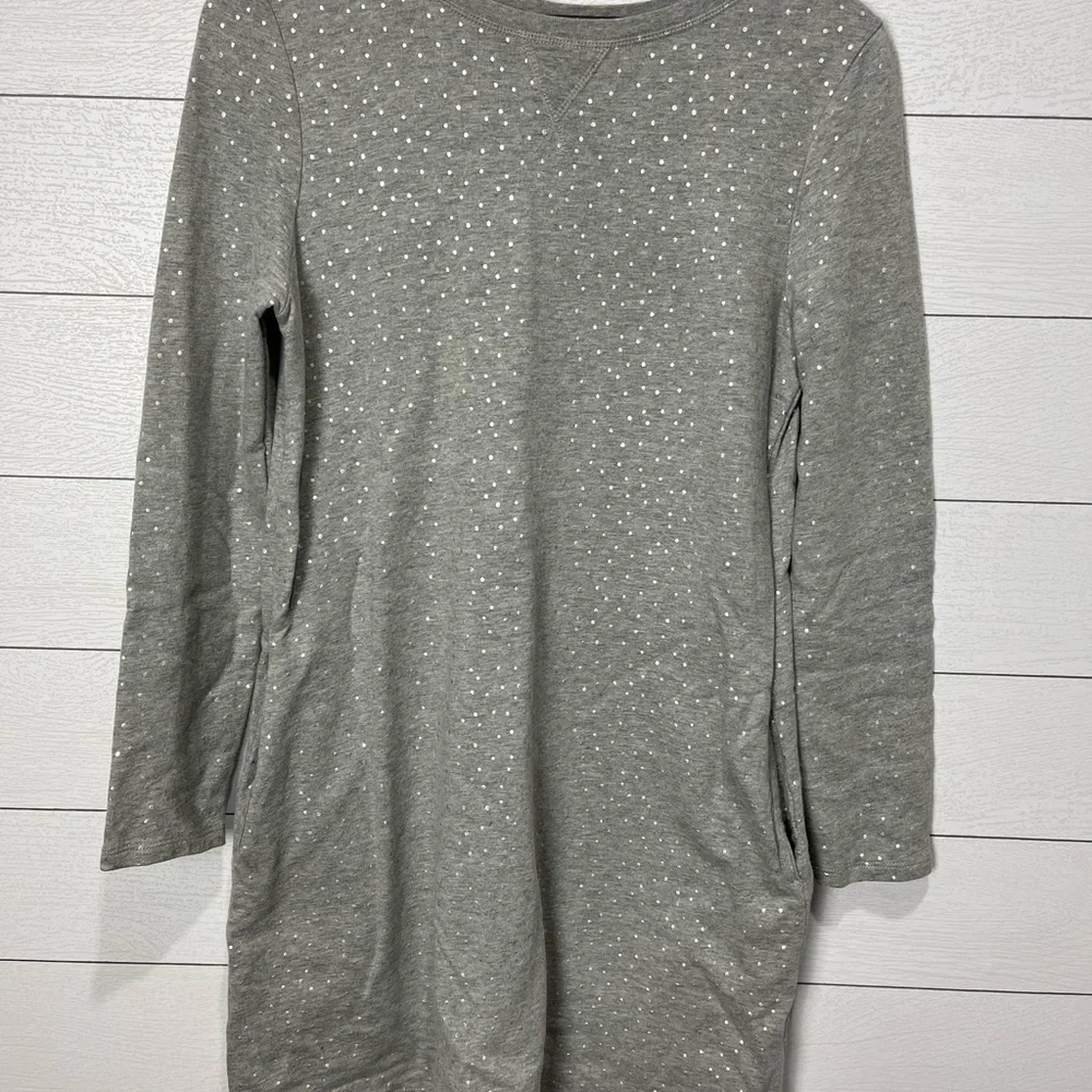 Boden Gray Sweatshirt Dress Size 6 - Picture 4 of 11